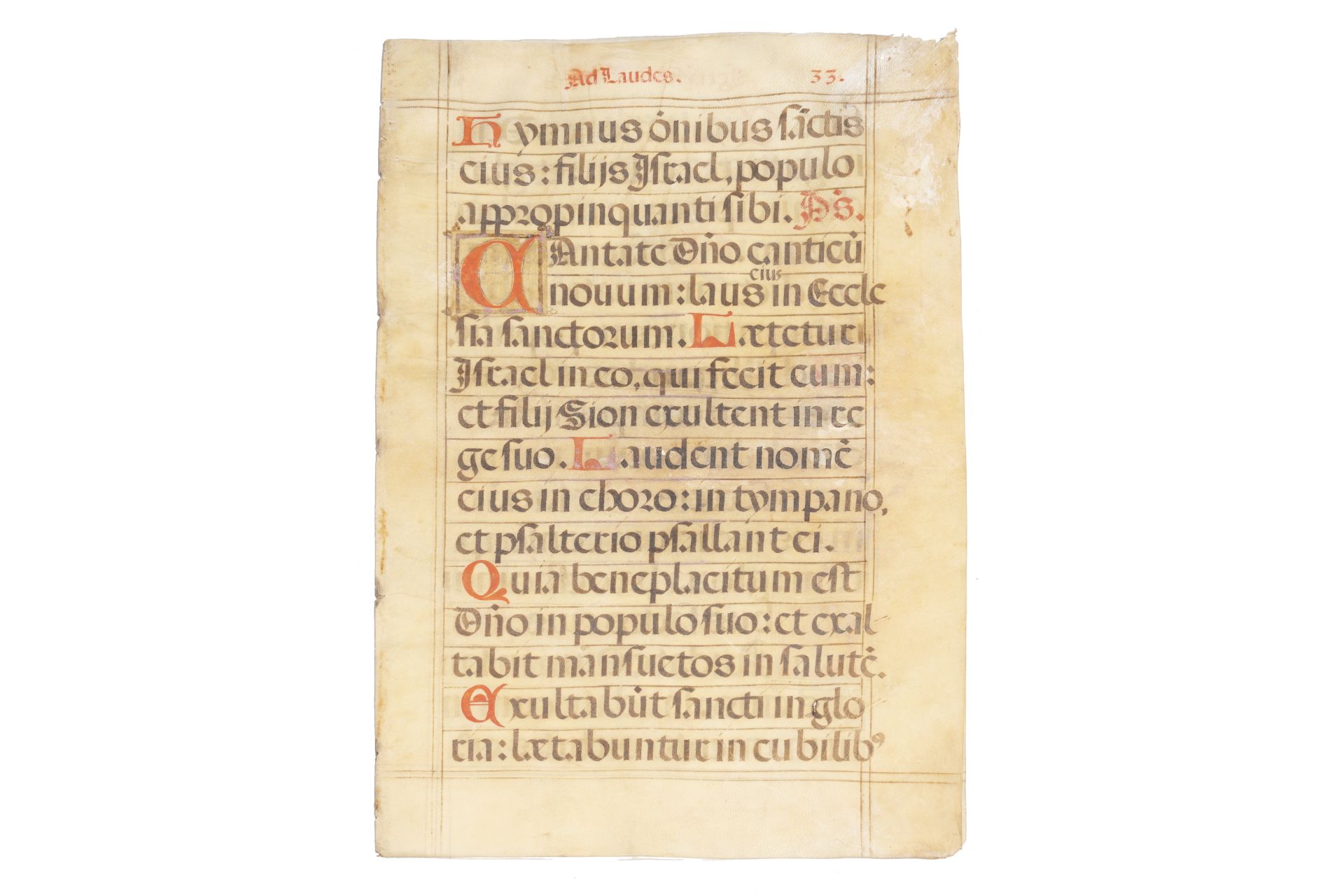 Three double-sided parchment music manuscripts, 16th C. - Bild 4 aus 4