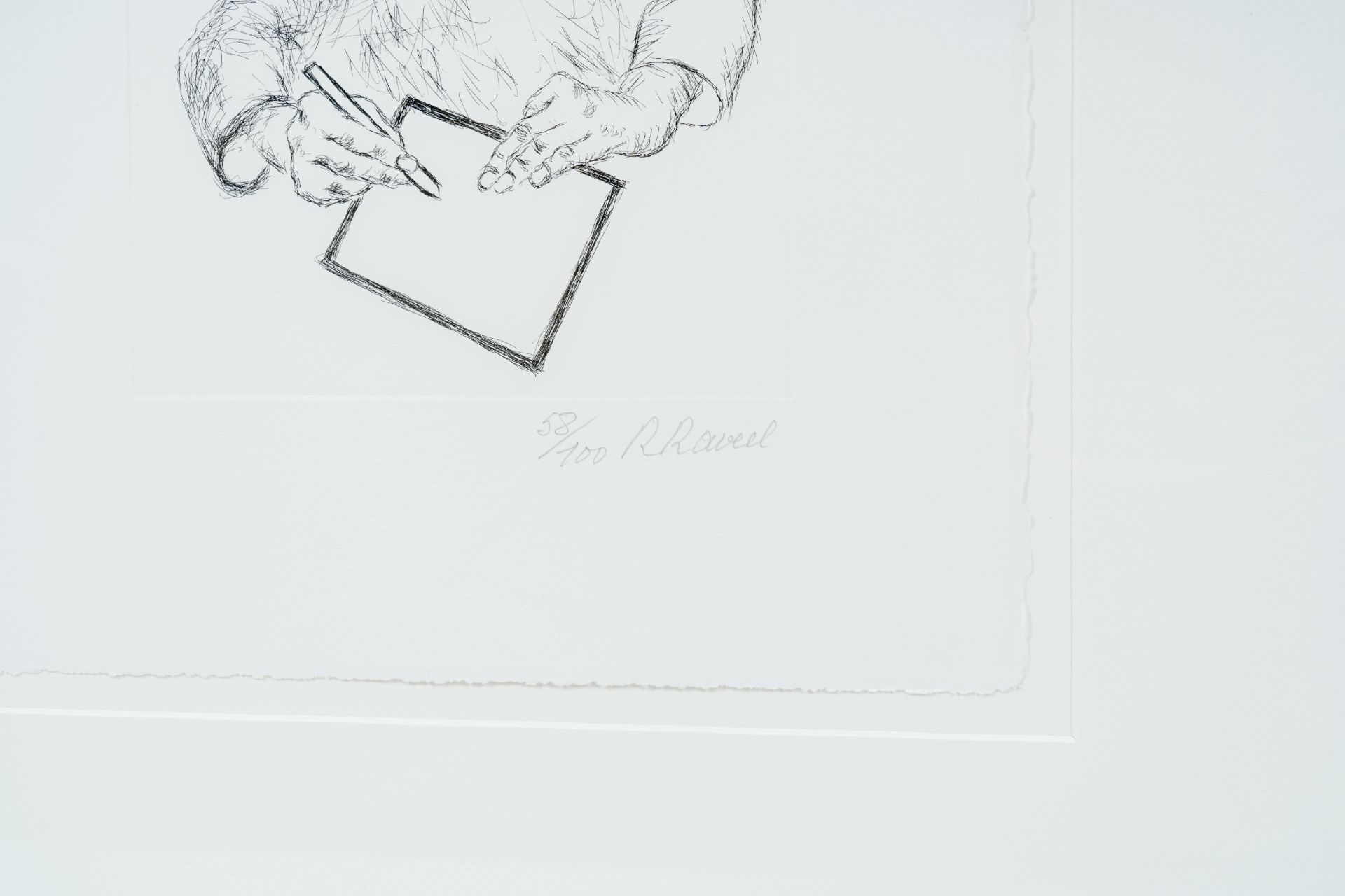 Roger Raveel (1921-2013): 'Tegenover het vlak', etching, ed. 58/100, [2007] - Image 4 of 4