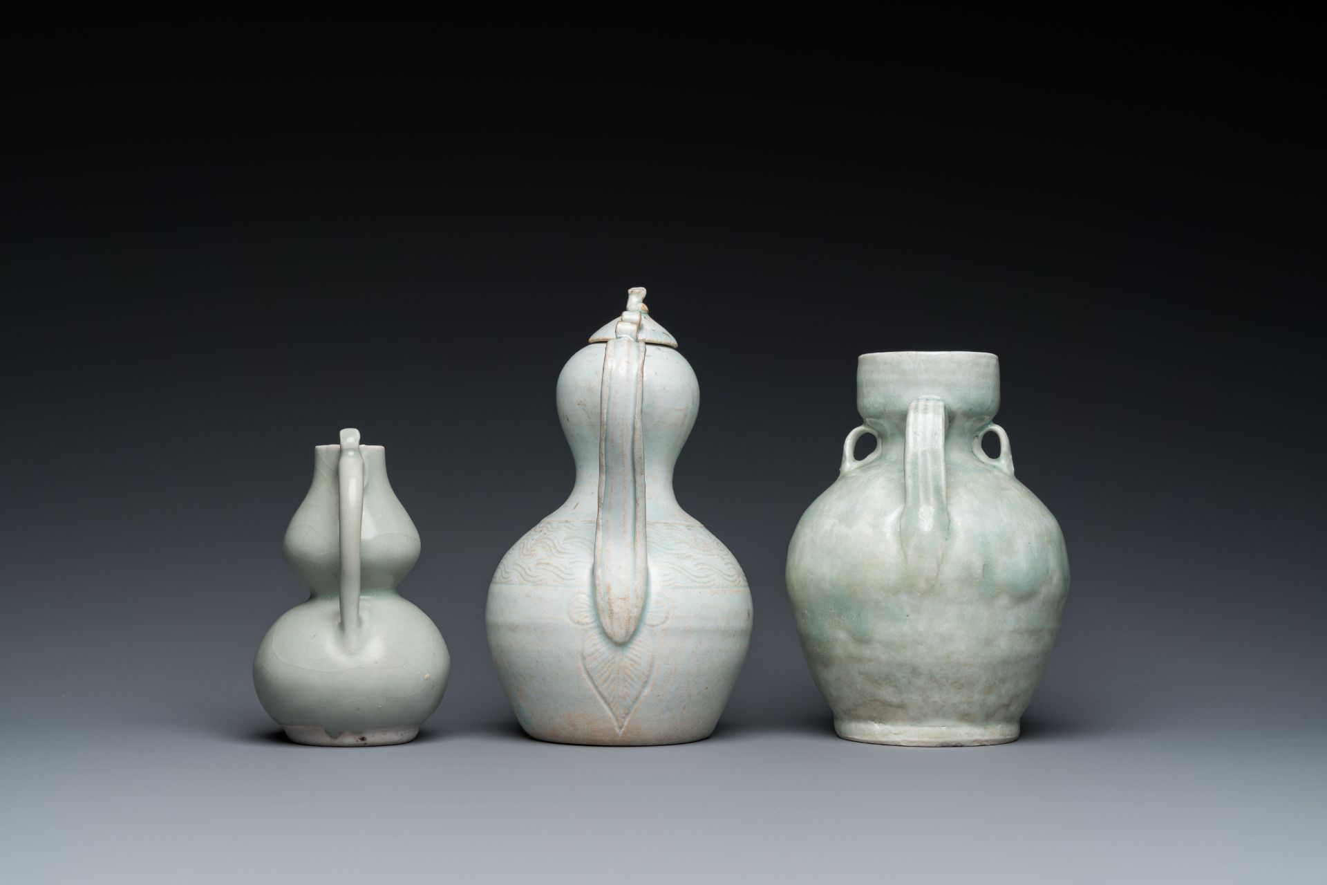 Six Chinese celadon and qingbai wares, Song/Ming - Image 6 of 16