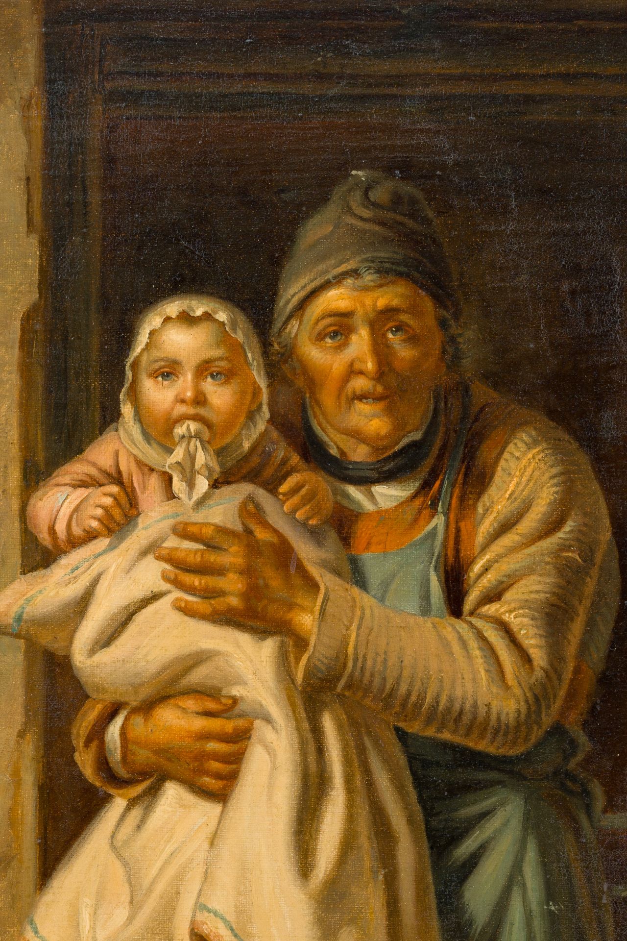 Alexis De Leeuw (1822-1900): Family happiness, oil on canvas - Bild 5 aus 7