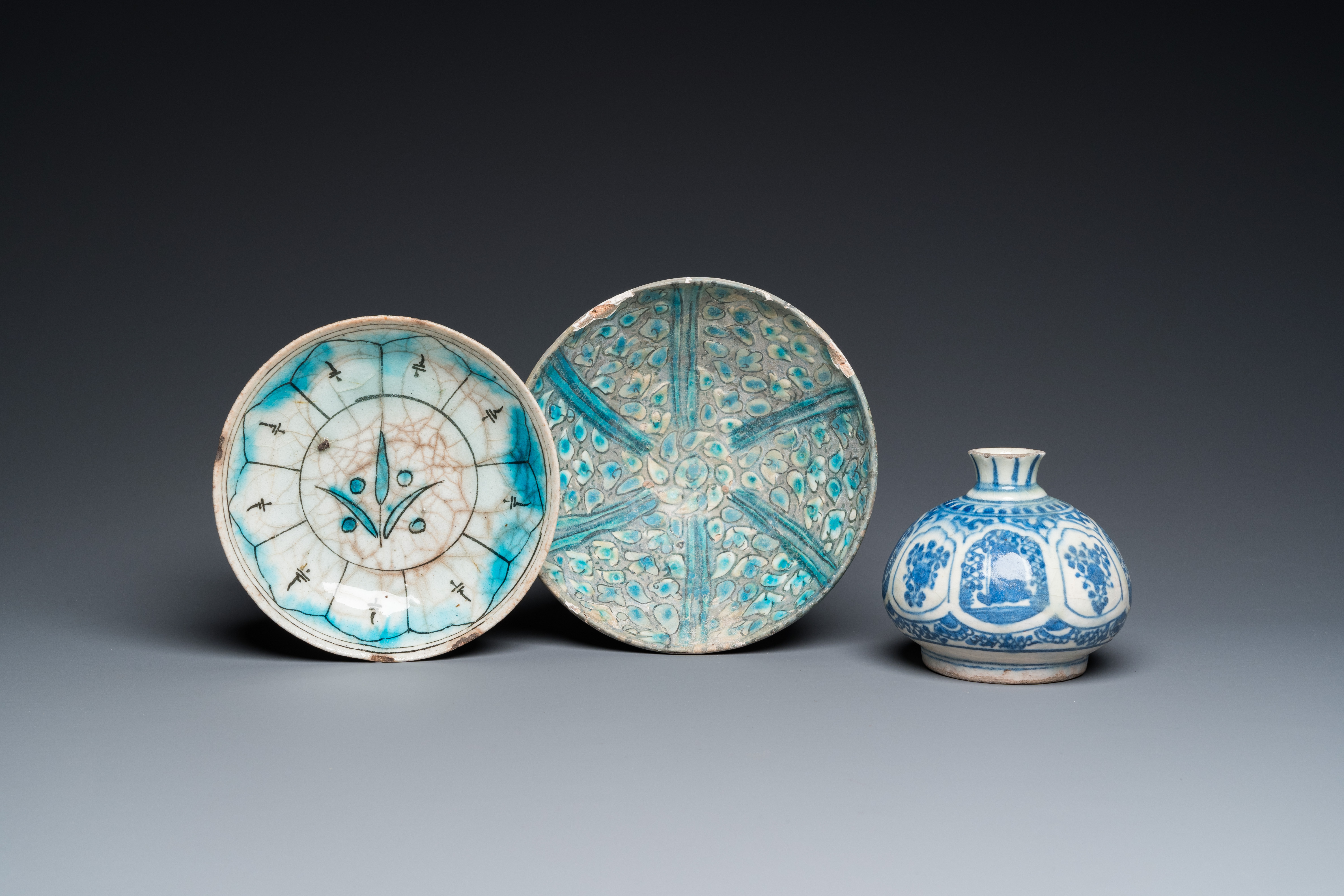 Twelve Ottoman and Persian pottery wares, 13th C. and later - Image 26 of 34