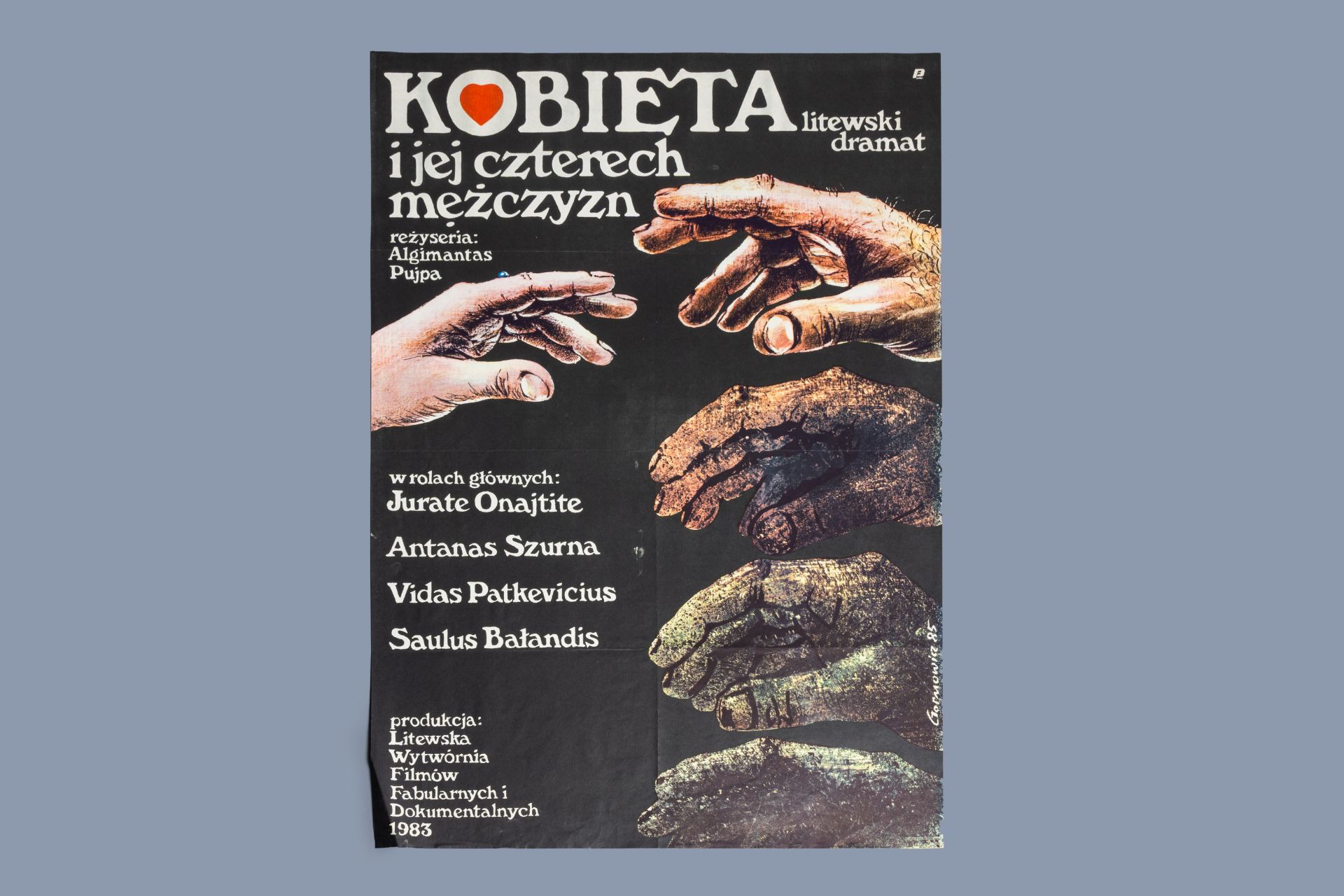 Zygmunt Gornowicz (1949): 'Kobieta i jej czterech mezczyzn' (The woman and her four man), movie post - Image 2 of 3