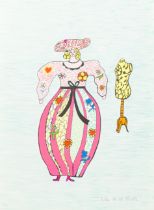 Niki de Saint-Phalle (1930-2002): 'Le mannequin et la modiste', lithograph in colours, ed. 131/250,