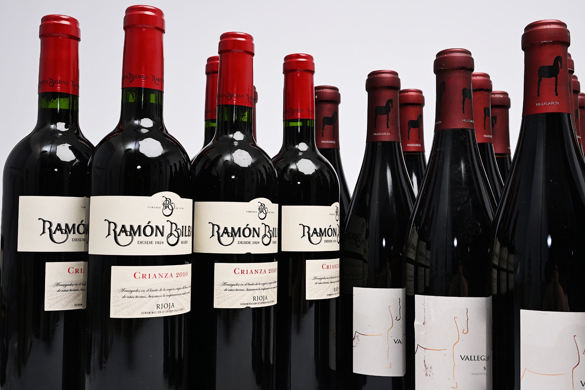 Six bottles of Crianza Rioja Ramon Bilbao, eighteen bottles of Vallegarcia Syrah and eight bottles V - Bild 4 aus 8