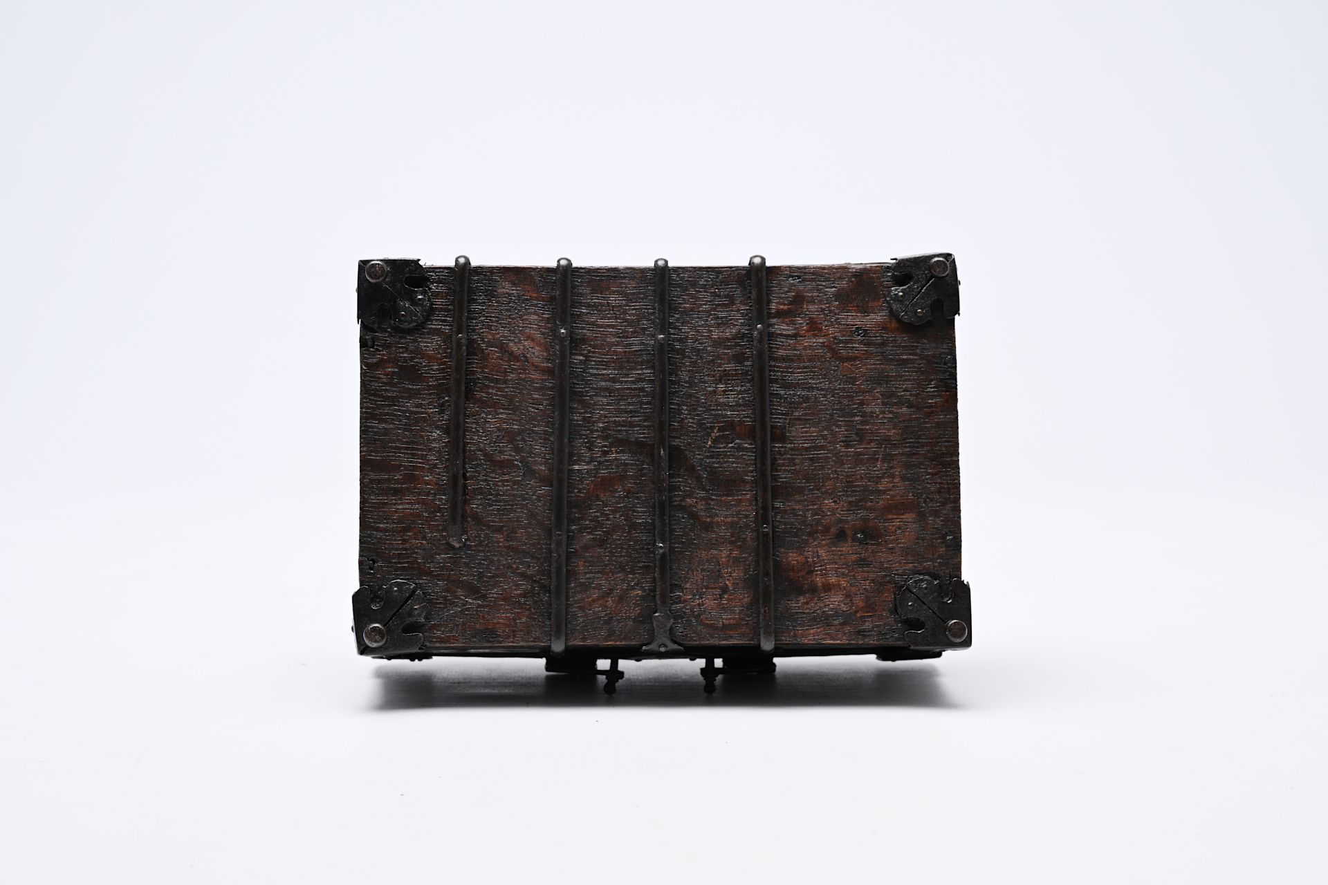 A wooden chest with iron mounts, Western Europe, 16th C. - Image 10 of 11