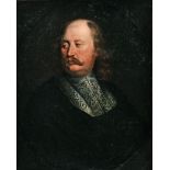 French school, follower of Jacob Jordaens: Portrait of a man (Phillipe de Champaigne?), oil on canva