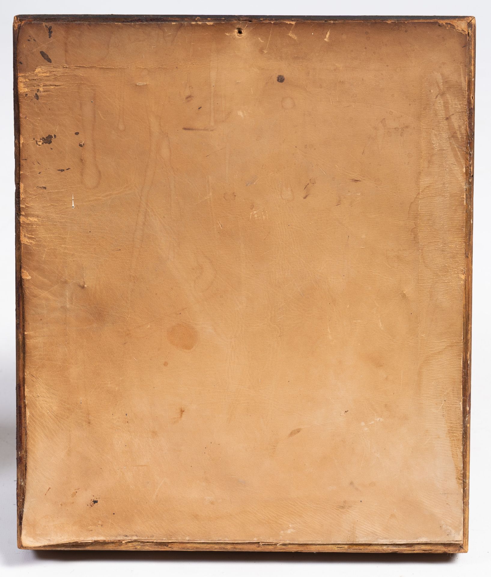 Illegibly signed: Gallant scene, heightened print, 19th C. - Bild 3 aus 4