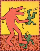 Keith Haring (1958-1990, after): 'Red dog', multiple, ed. 96/150