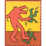 Keith Haring (1958-1990, after): 'Red dog', multiple, ed. 96/150