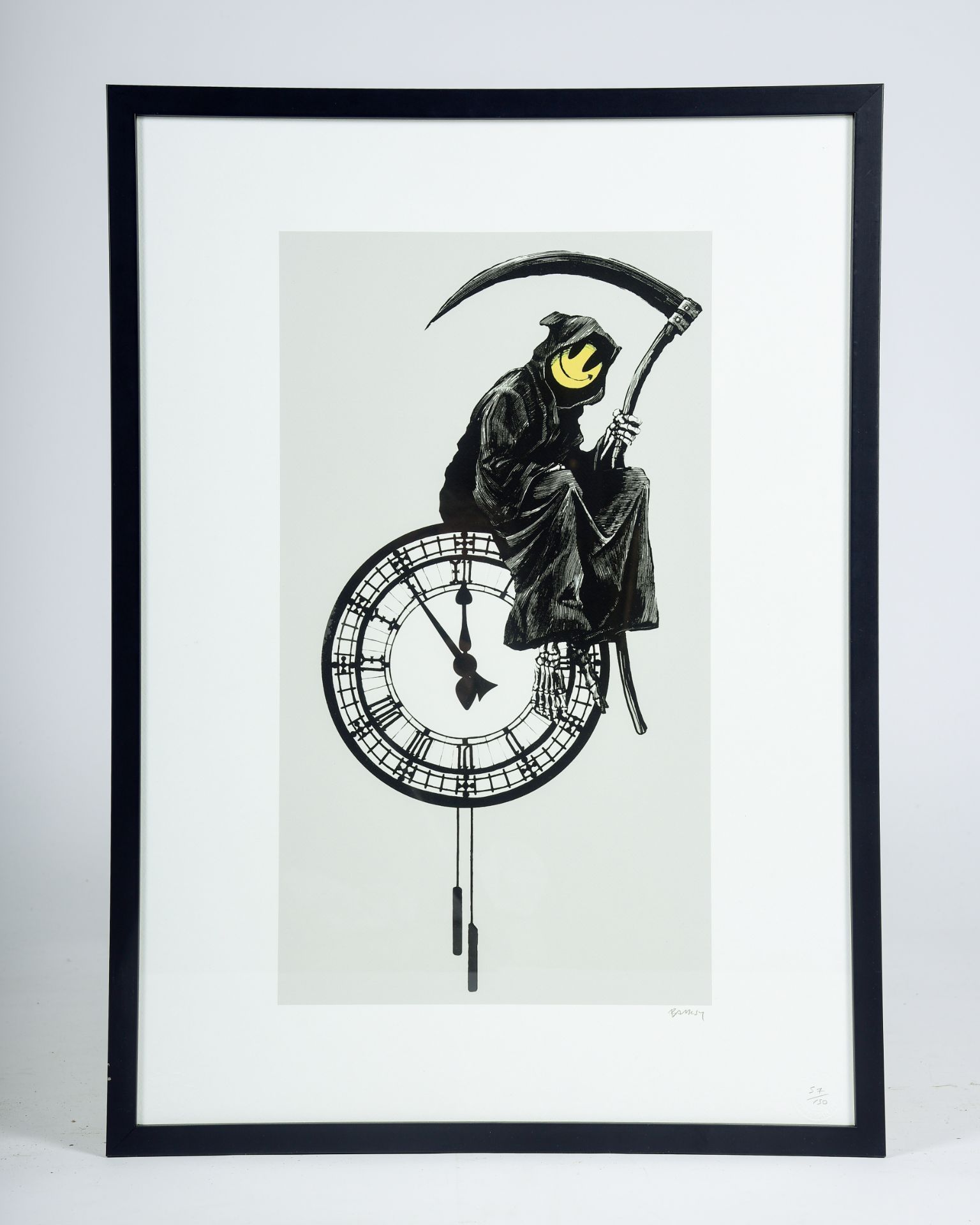 Banksy (1974, after): 'Grin reaper', multiple, ed. 57/150 - Image 2 of 5