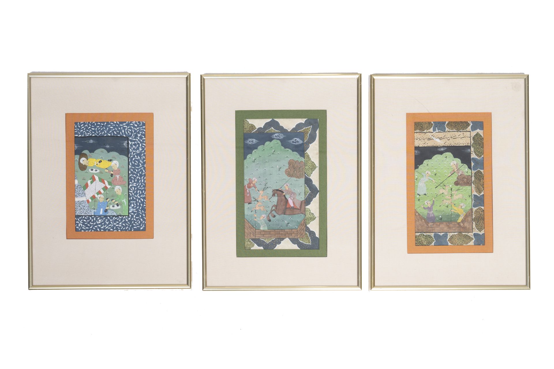 A varied collection of Persian and Islamic miniatures, 19th/20th C. - Bild 6 aus 7