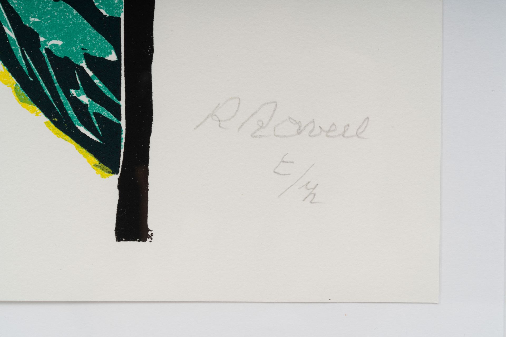 Roger Raveel (1921-2013): 'A Theoule', serigraph, ed. t/z - Bild 4 aus 5