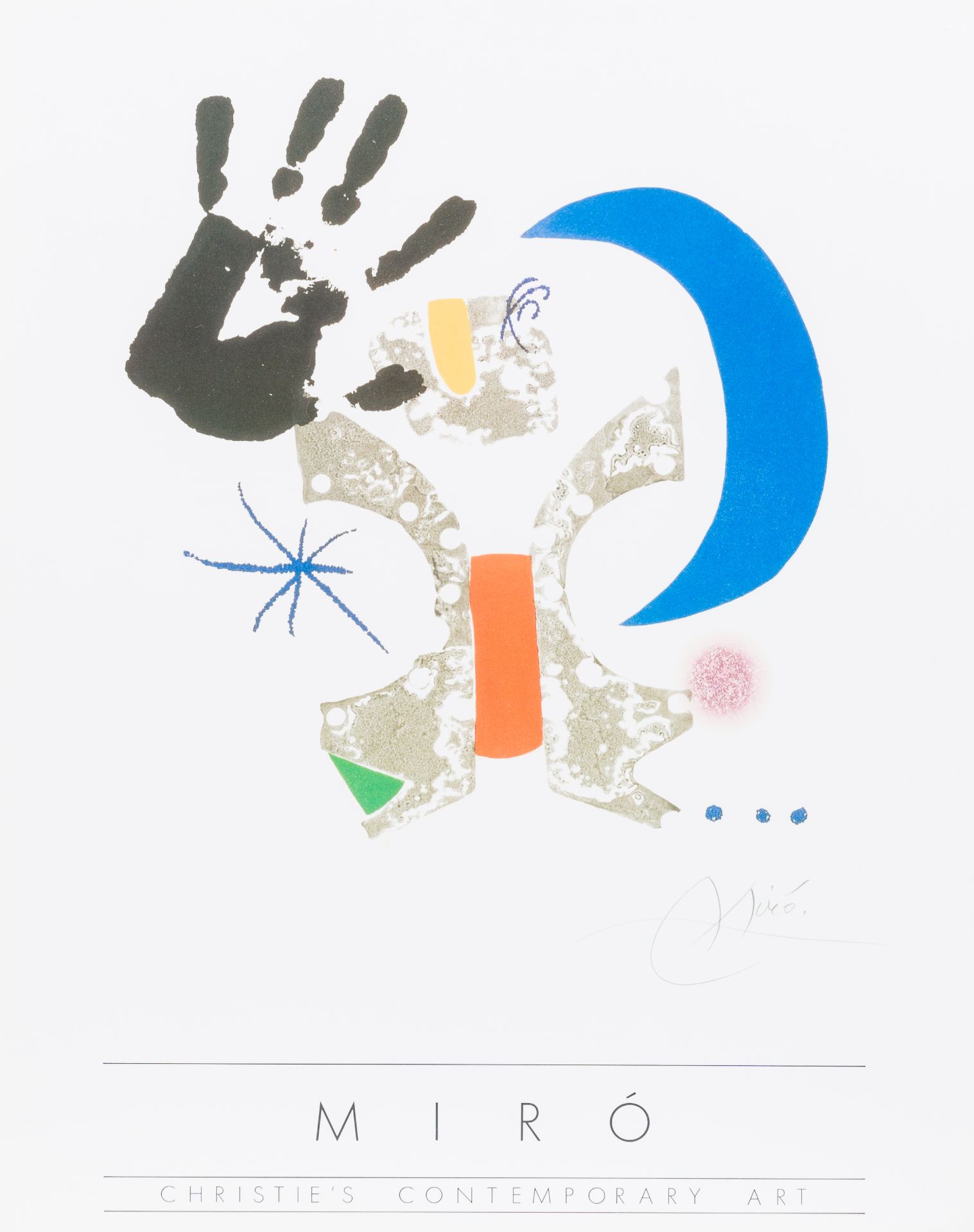 Joan Miro (1893-1983): 'Christie's Contemporary Art', poster