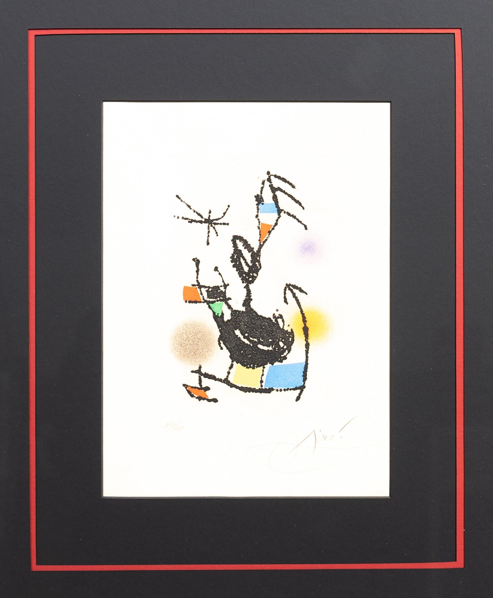Joan Miro (1893-1983: 'Dans la lueur oblique', etching and aquatint, ed. 102/120, (1976)