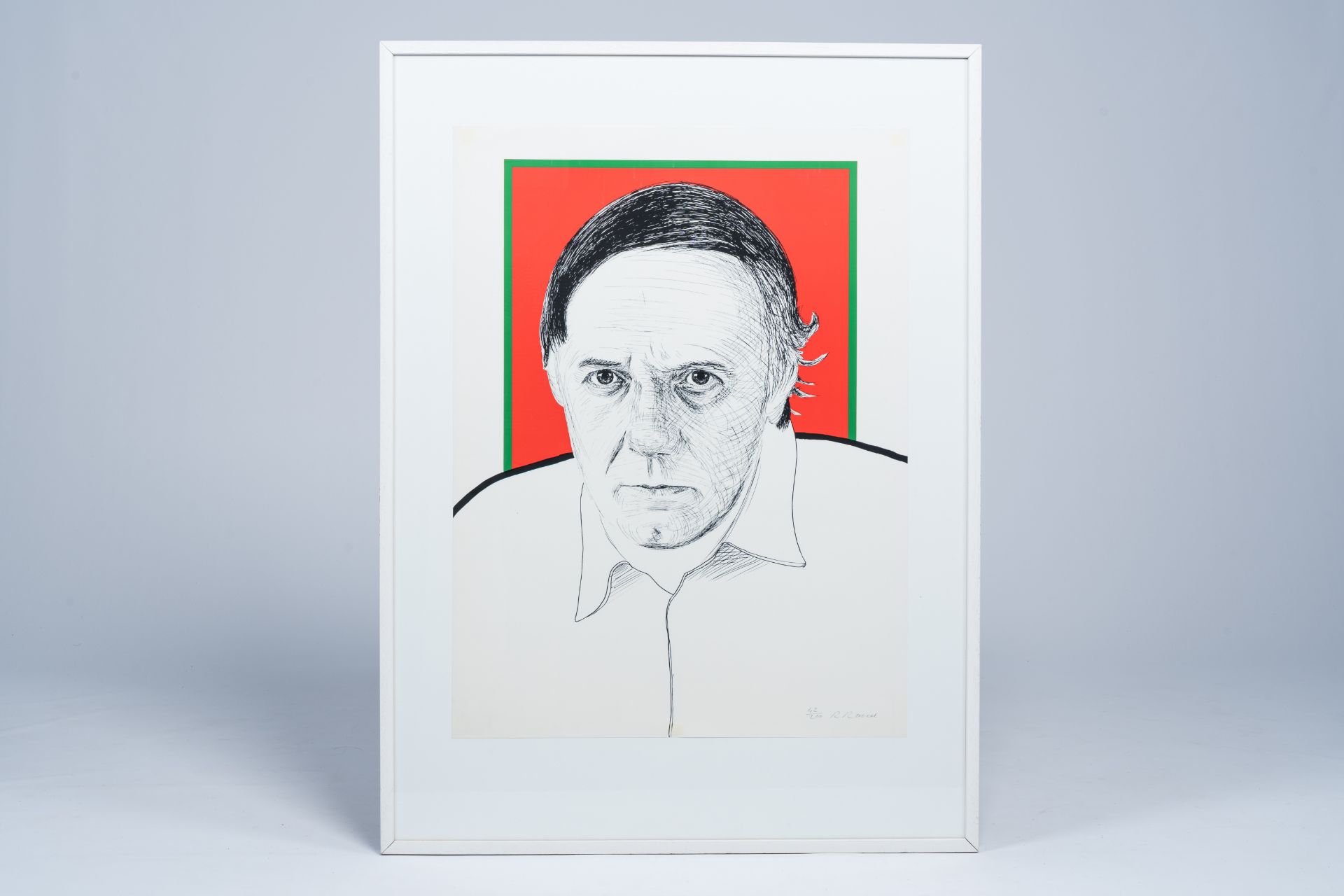 Roger Raveel (1921-2013): Self portrait, lithograph in colours, ed. 42/200, (1972) - Bild 2 aus 4