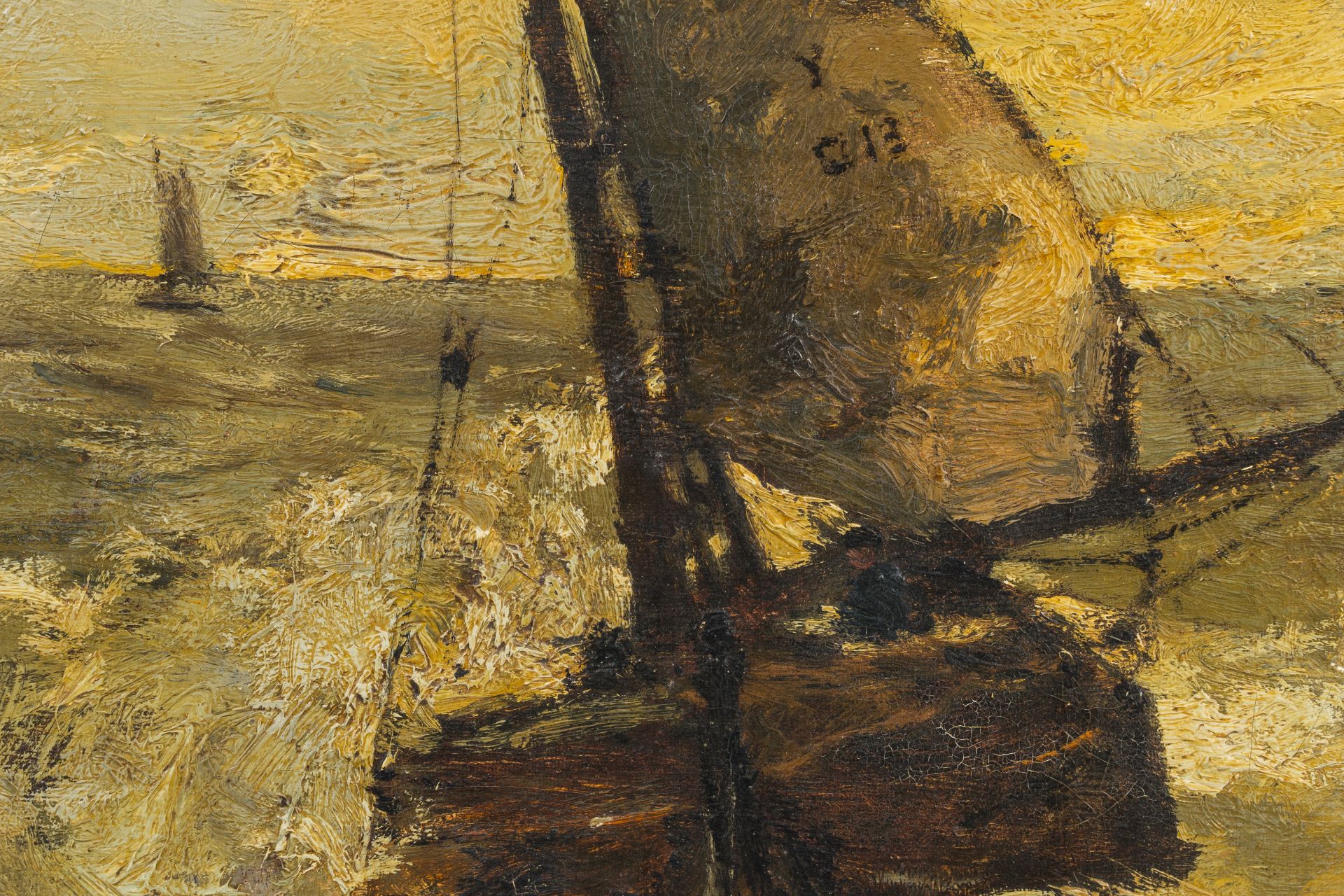 Armand Apol (1879-1950): Marine, oil on canvas, dated 1906 - Image 5 of 6