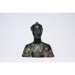 European school: Bust of a lady, patinated terracotta, 19th/20th C.
