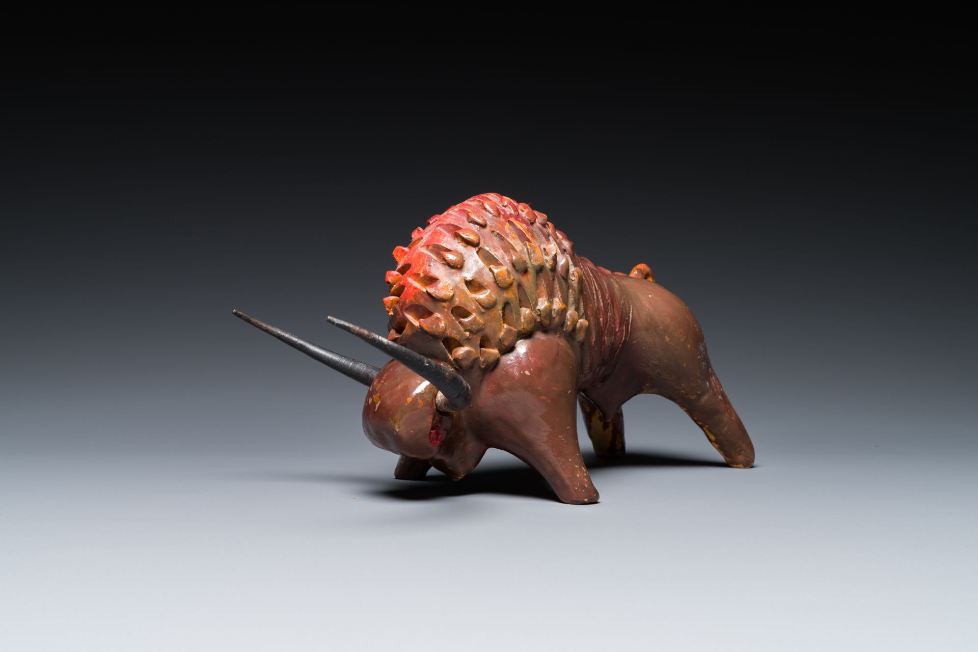 Alvino Bagni (1919-2000): A bull, patinated terracotta, 1960's - Image 3 of 9