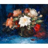 Aristide Goffinon (1881-1952): Still life of flowers, oil on canvas