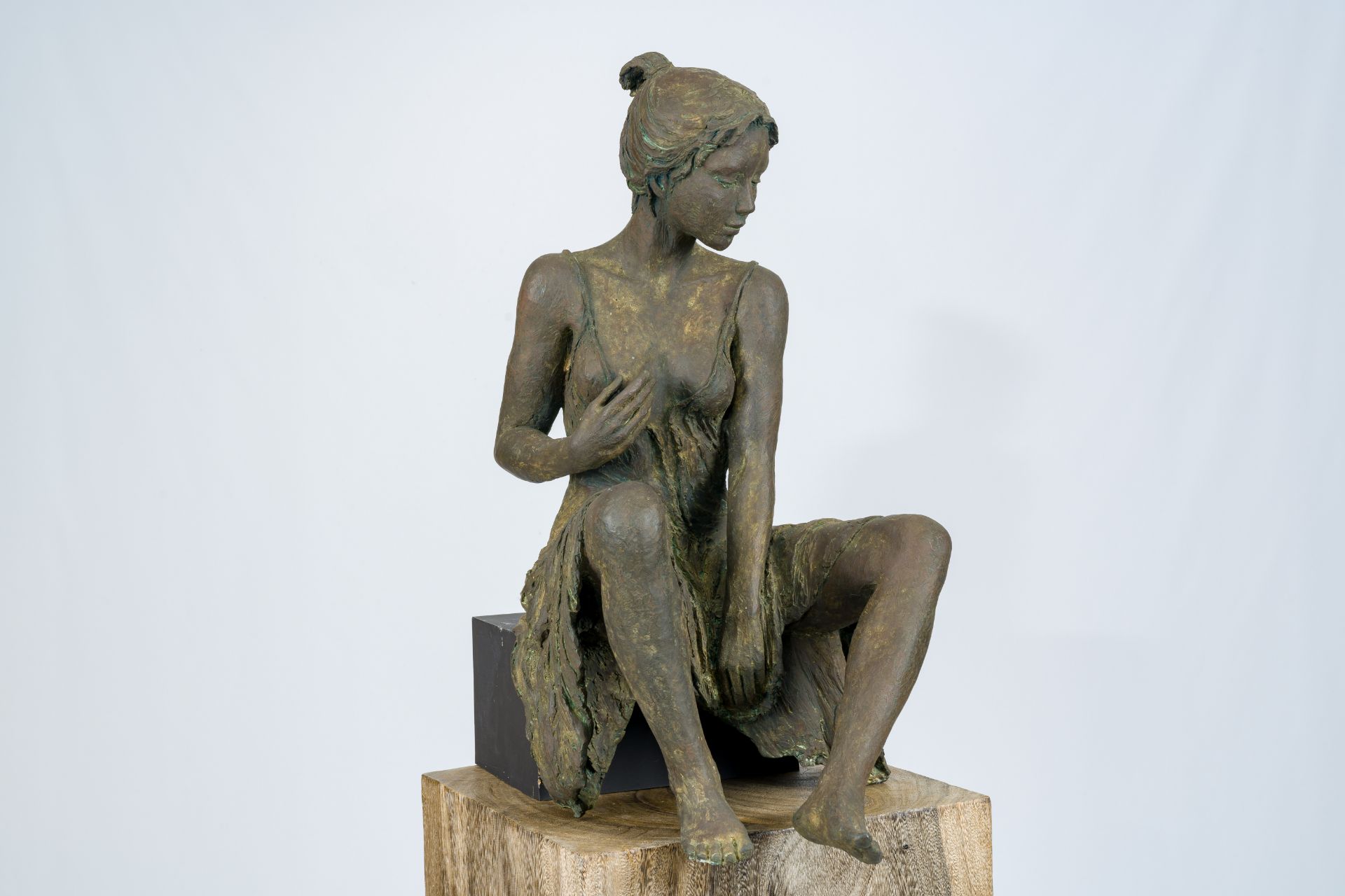 Gis De Maeyer (1942): 'Odine', patinated bronze, ed. 4/8 - Image 10 of 11