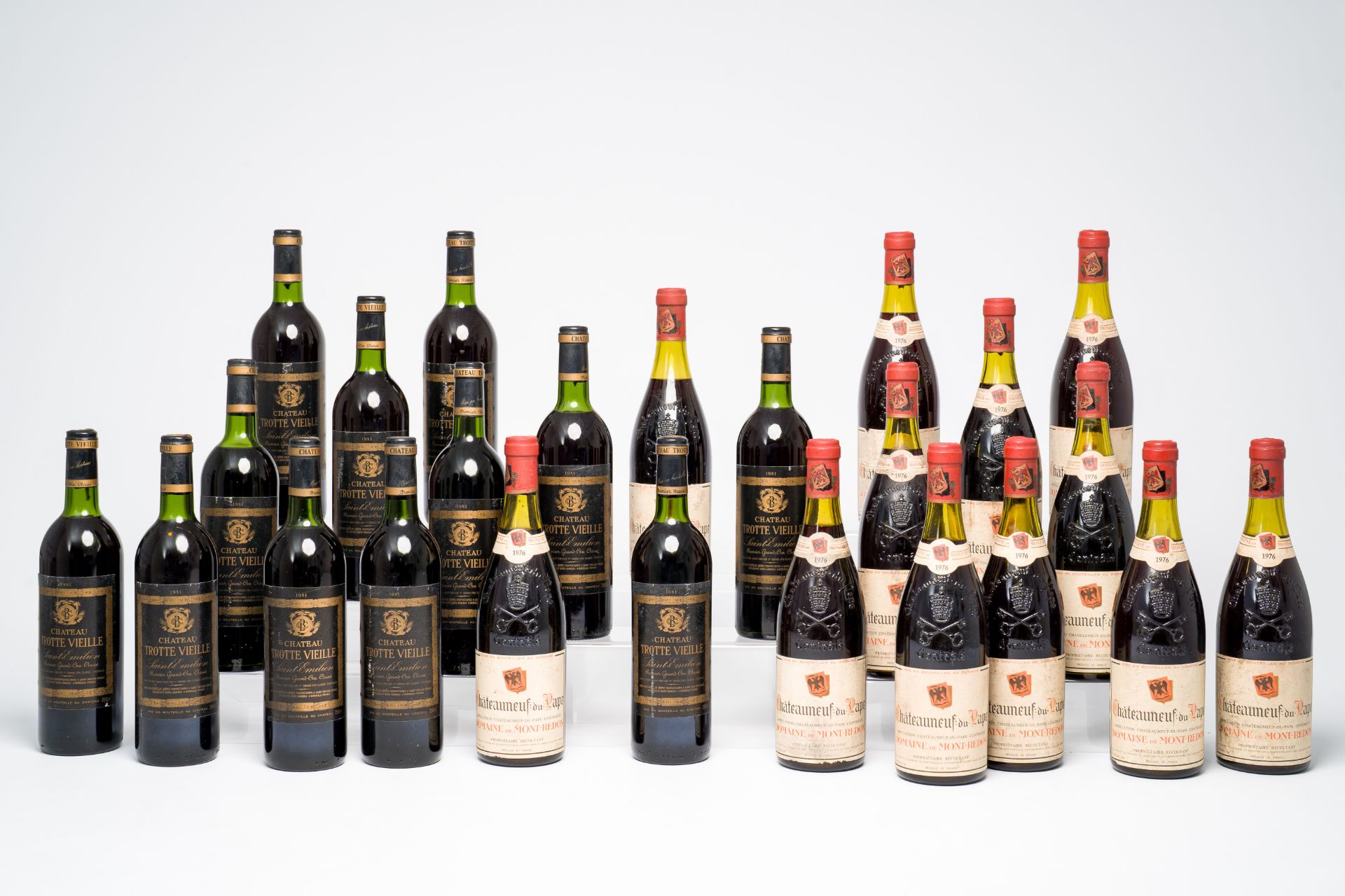 Twelve bottles of Chateau Trotte Vieille Saint-Emilion and twelve bottles of Chateauneuf-du-Pape, Do