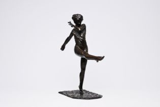 Pavel Petrovitch Trubetskoy (1866-1938): Lady Constance Stewart Richardson, patinated bronze, foundr