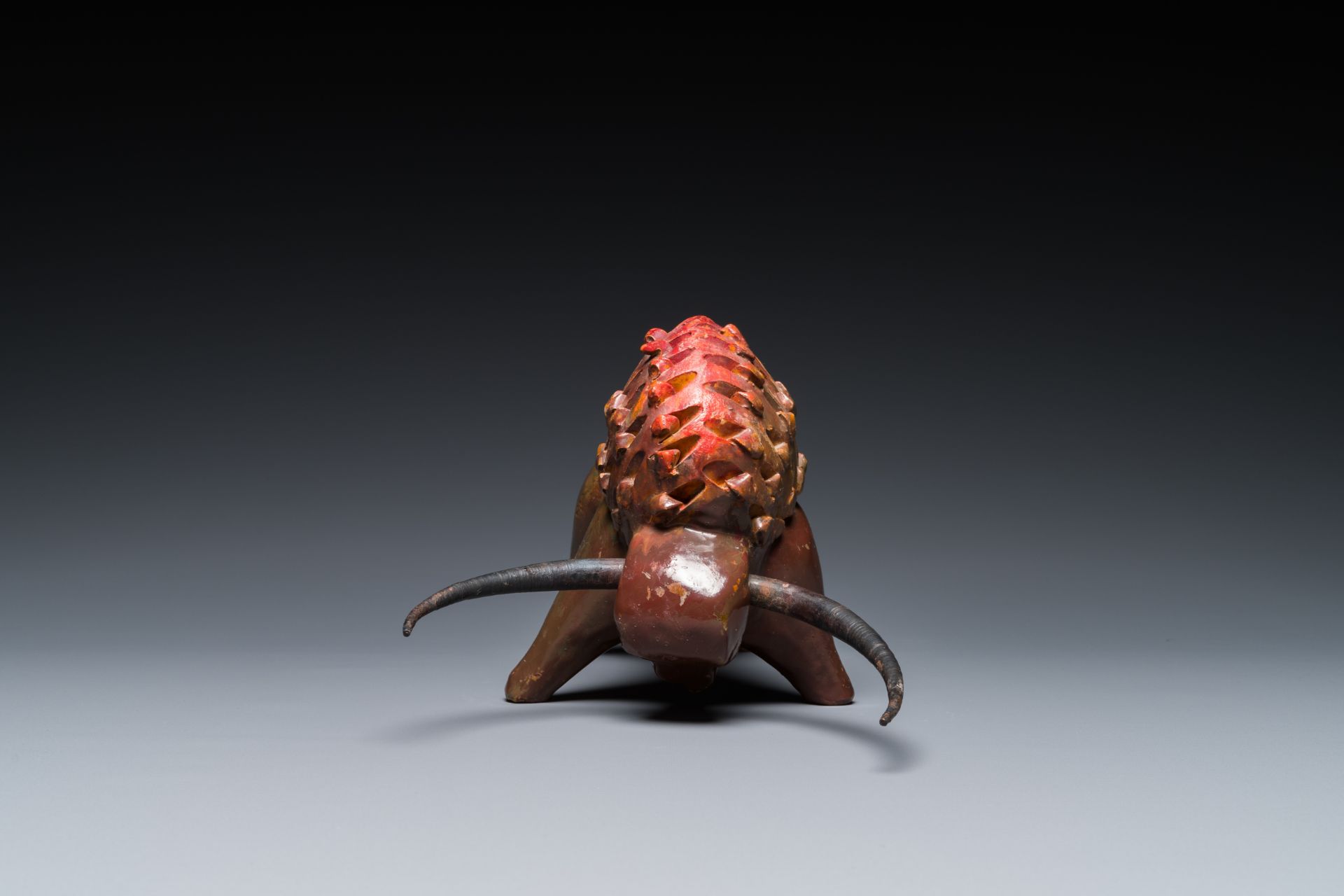 Alvino Bagni (1919-2000): A bull, patinated terracotta, 1960's - Image 5 of 9