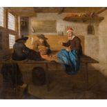 Quiringh Gerritsz. Van Brekelenkam (1622-1668, attributed to): Tailors at work in the workshop, oil