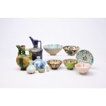 Twelve Ottoman and Persian pottery wares, 13th C. and later