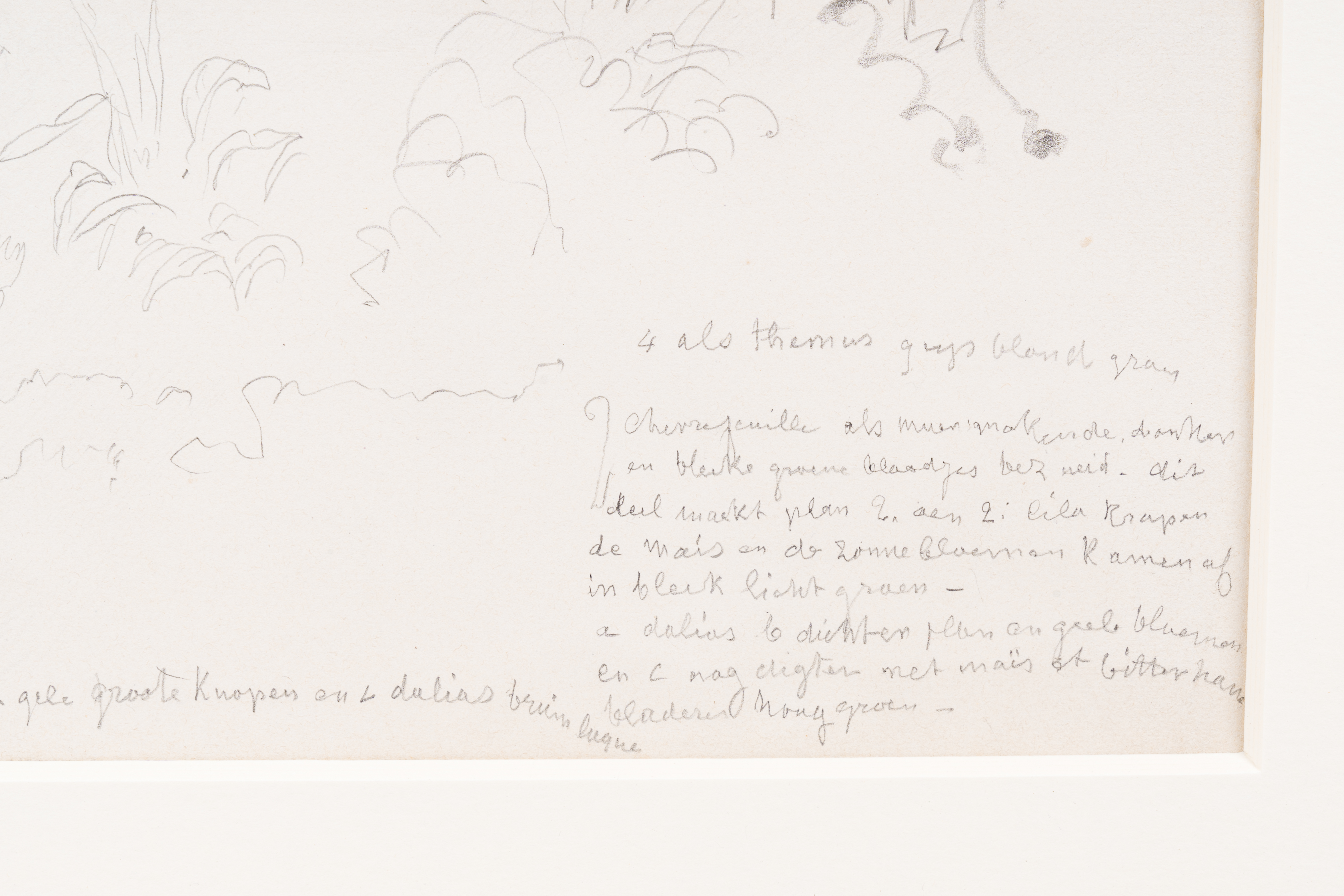 Xavier de Cock (1818-1896): Landscape, pencil on paper - Image 5 of 6