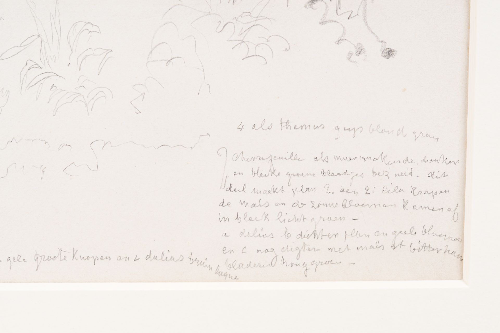 Xavier de Cock (1818-1896): Landscape, pencil on paper - Bild 5 aus 6