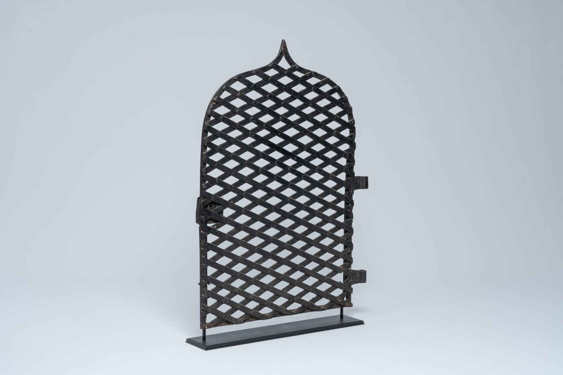 A Flemish or French Gothic wrought iron railing, first quarter 16th C.