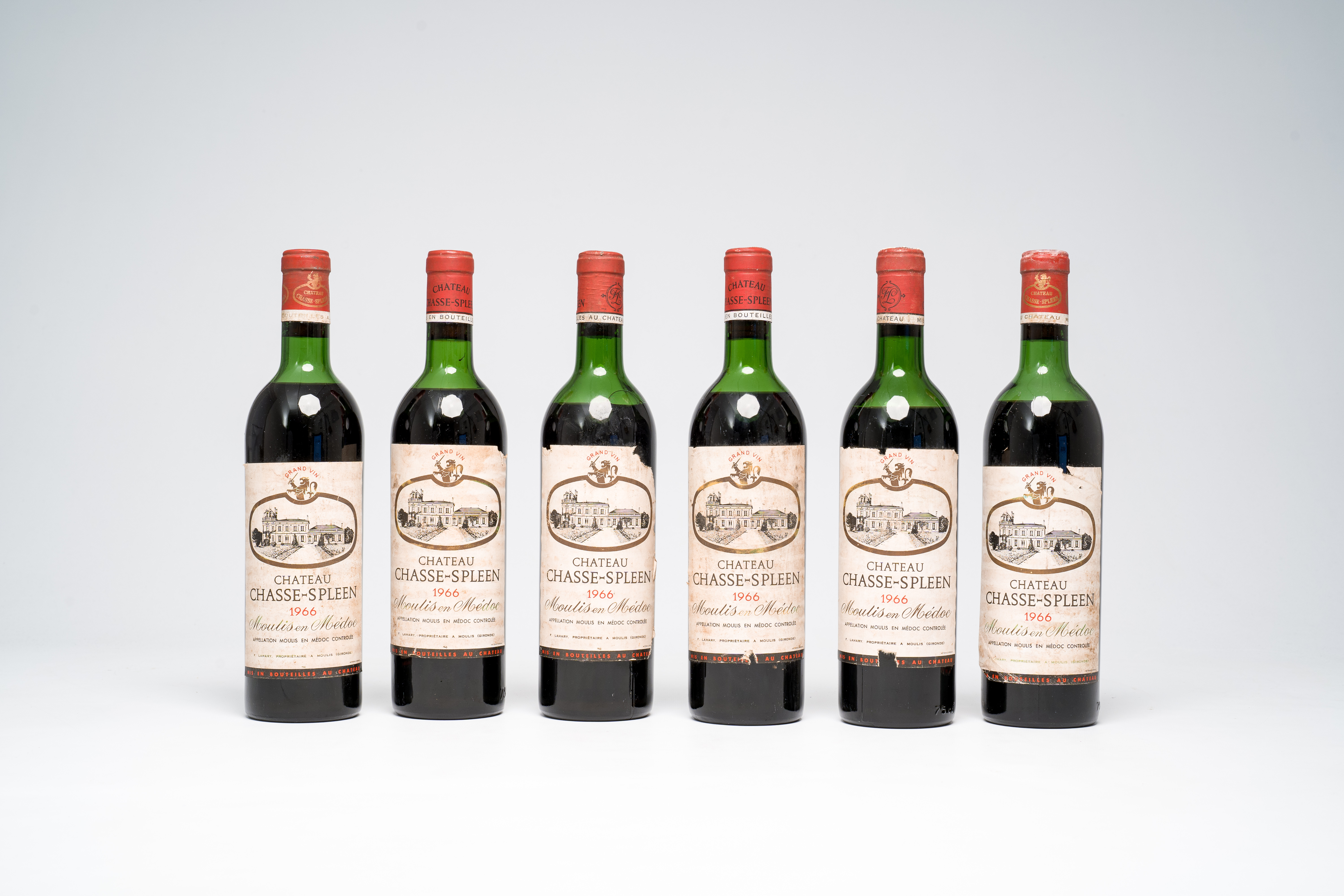 Six bottles of Chateau Chasse-Spleen, 1966 - Image 2 of 4