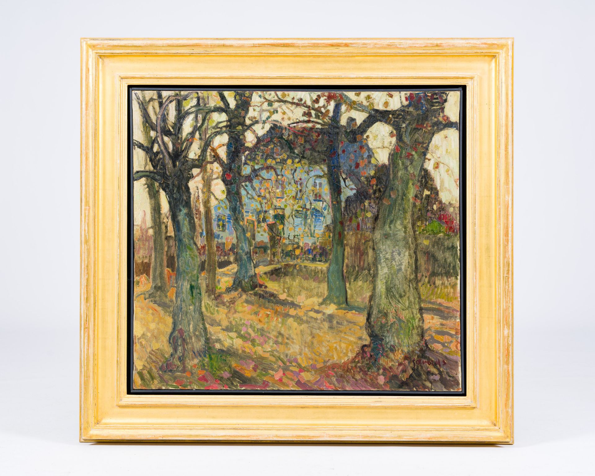 Albert Saverys (1886-1964): Presbytery in Bachte-Maria-Leerne, oil on canvas - Bild 2 aus 5