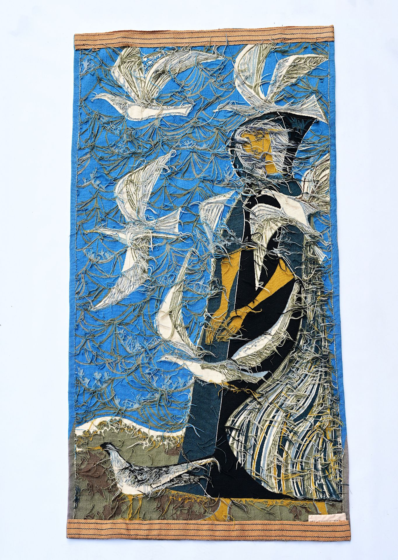 Mary Dambiermont (1932-1983): 'Femme aux mouettes', tapestry - Bild 4 aus 6