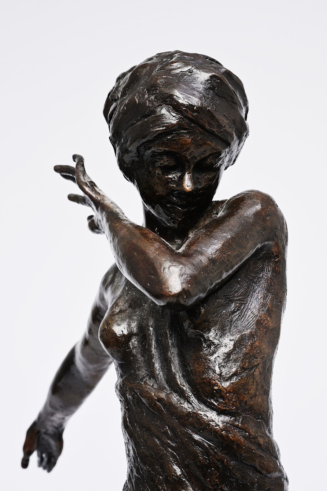Pavel Petrovitch Trubetskoy (1866-1938): Lady Constance Stewart Richardson, patinated bronze, foundr - Image 10 of 20