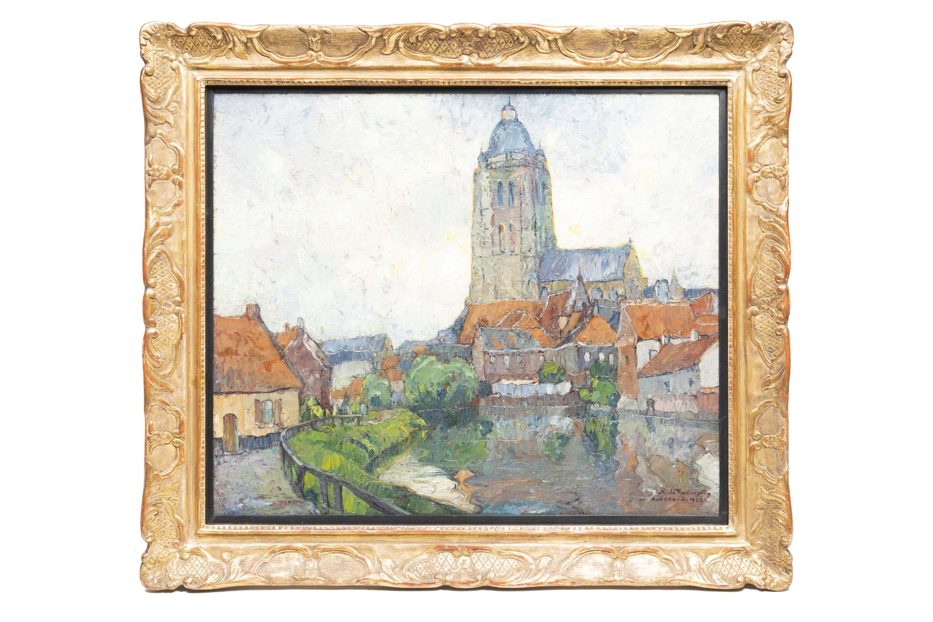 Mecislas De Rakowsky (1882-1947): 'Audenarde', oil on canvas, dated 1933 - Bild 2 aus 4