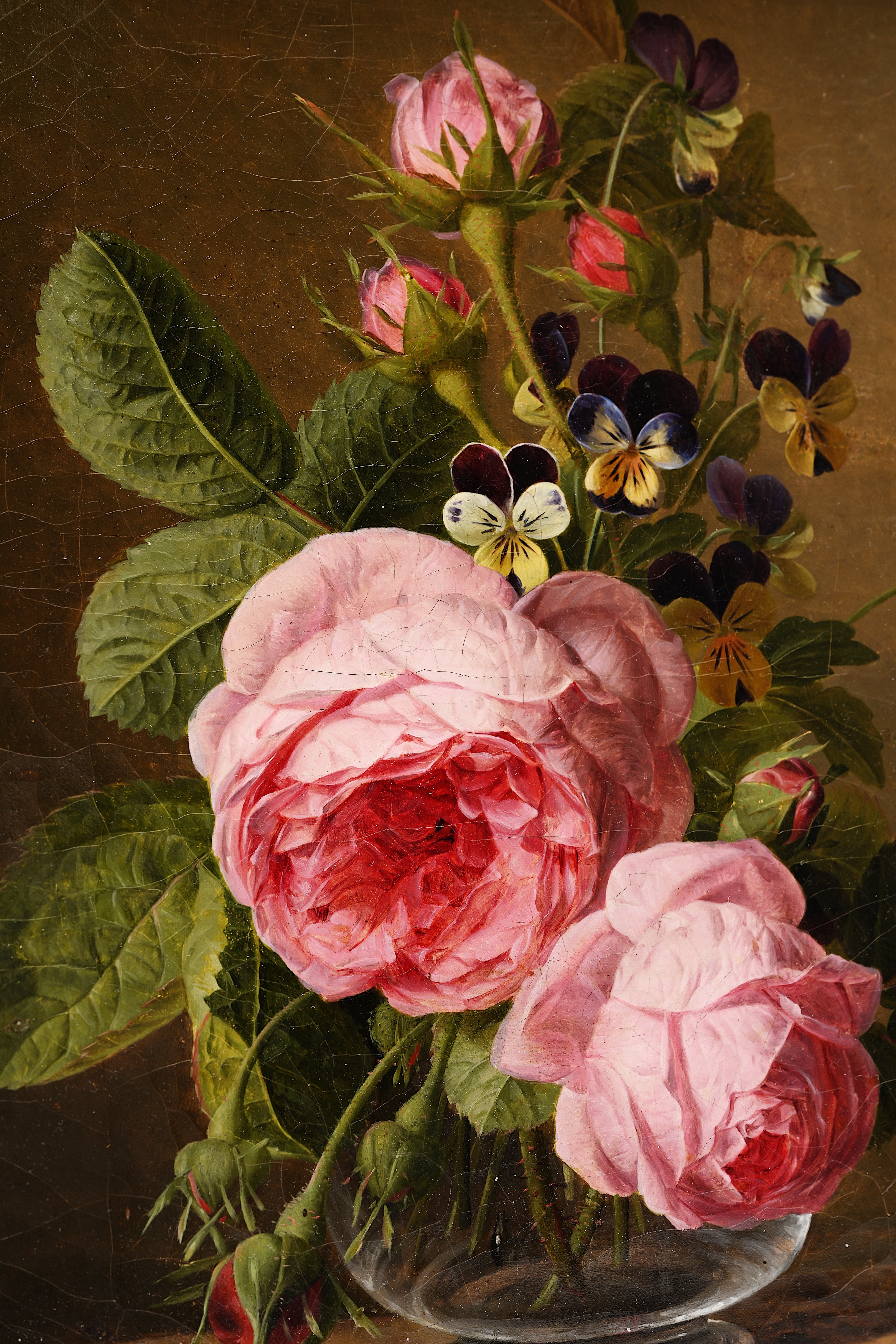 Jan Frans Van Dael (1764-1840): Still life of flowers, oil on canvas - Image 8 of 8