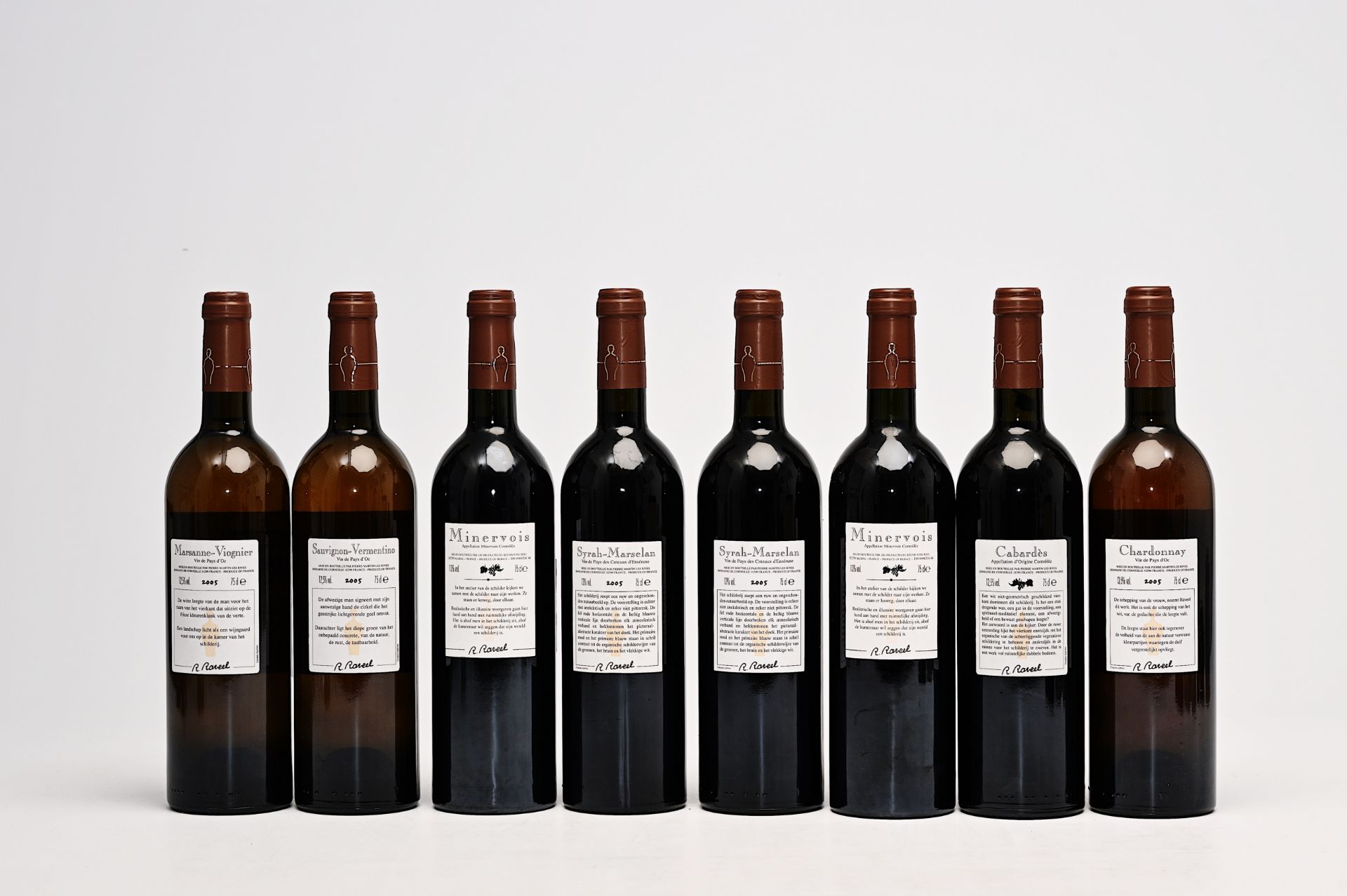 Roger Raveel (1921-2013): Two boxes of wine (eight bottles), ed. 43/100 and 75/100, and a publicatio - Bild 7 aus 10