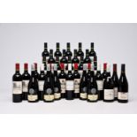 A varied collection of 33 bottles of French wine, w.o. Chateau Les Croix de Gay Pomerol, Blason d'Au