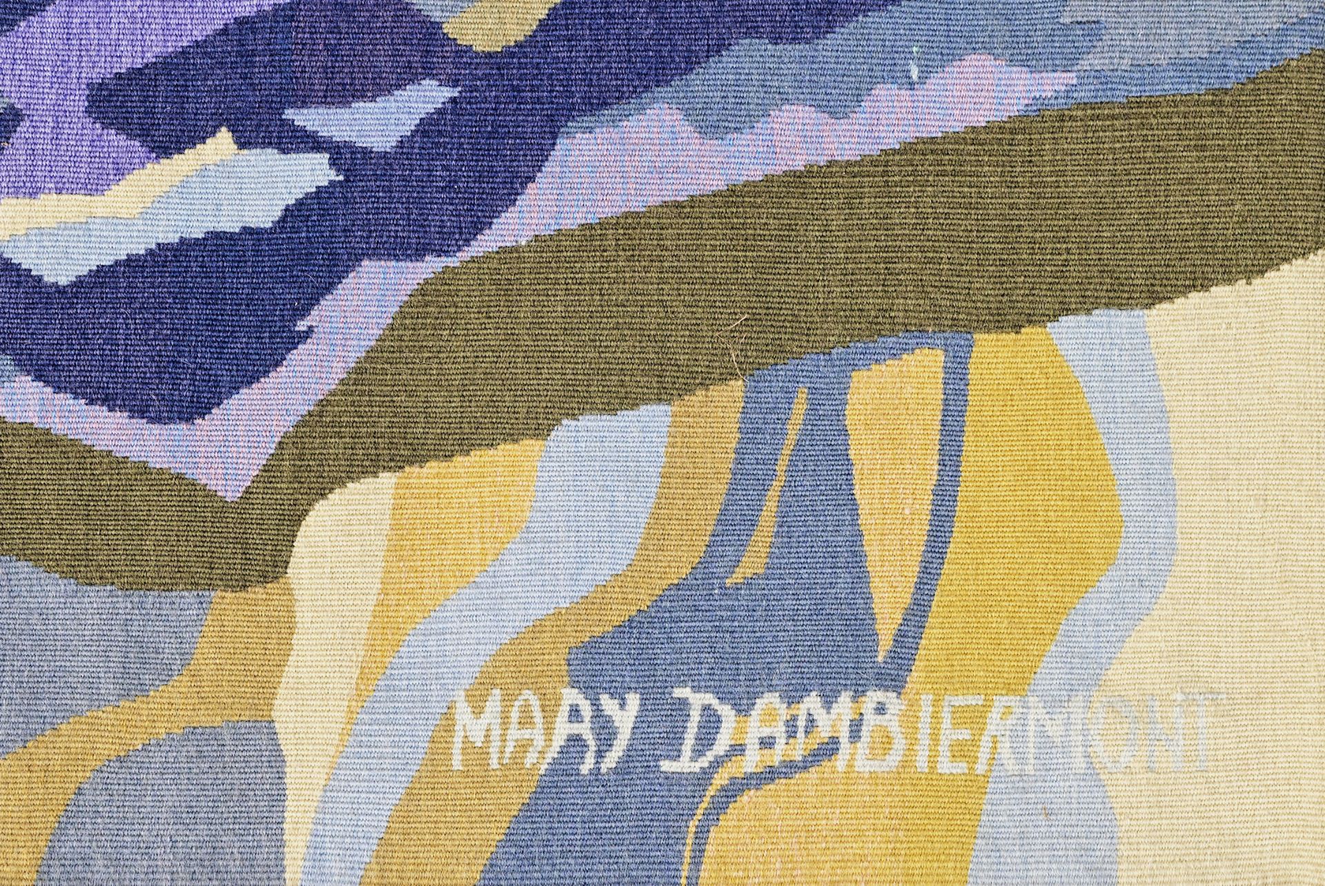Mary Dambiermont (1932-1983): Butterflies, wall tapestry - Image 3 of 4