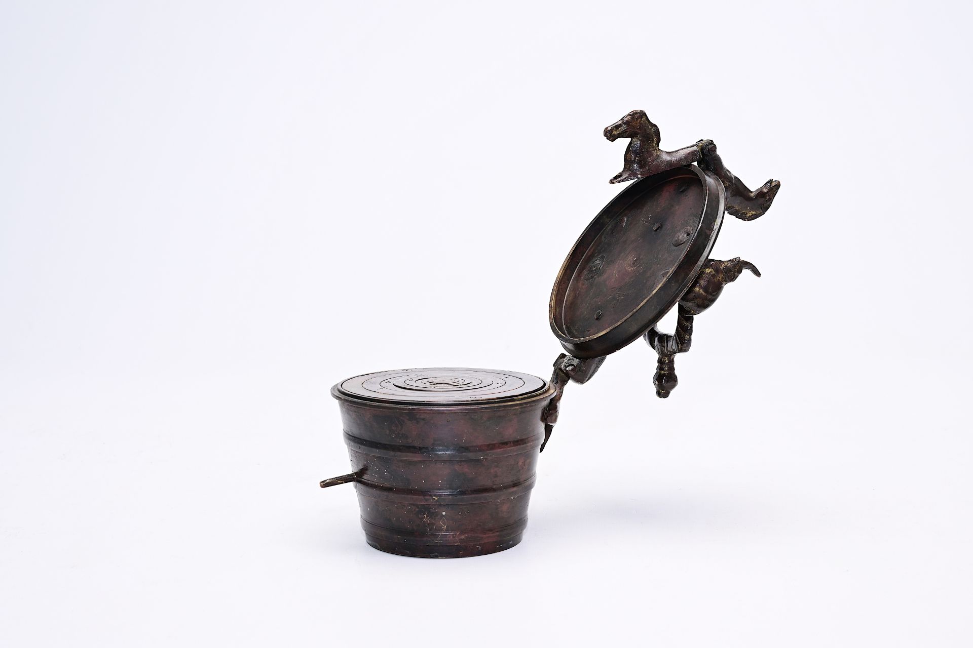 A set of bronze probably Portuguese colonial Nuremberg style nesting weights, ca. 1900 - Image 10 of 13