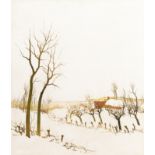 Leo Piron (1899-1962): The Flemish Ardennes in winter, oil on canvas