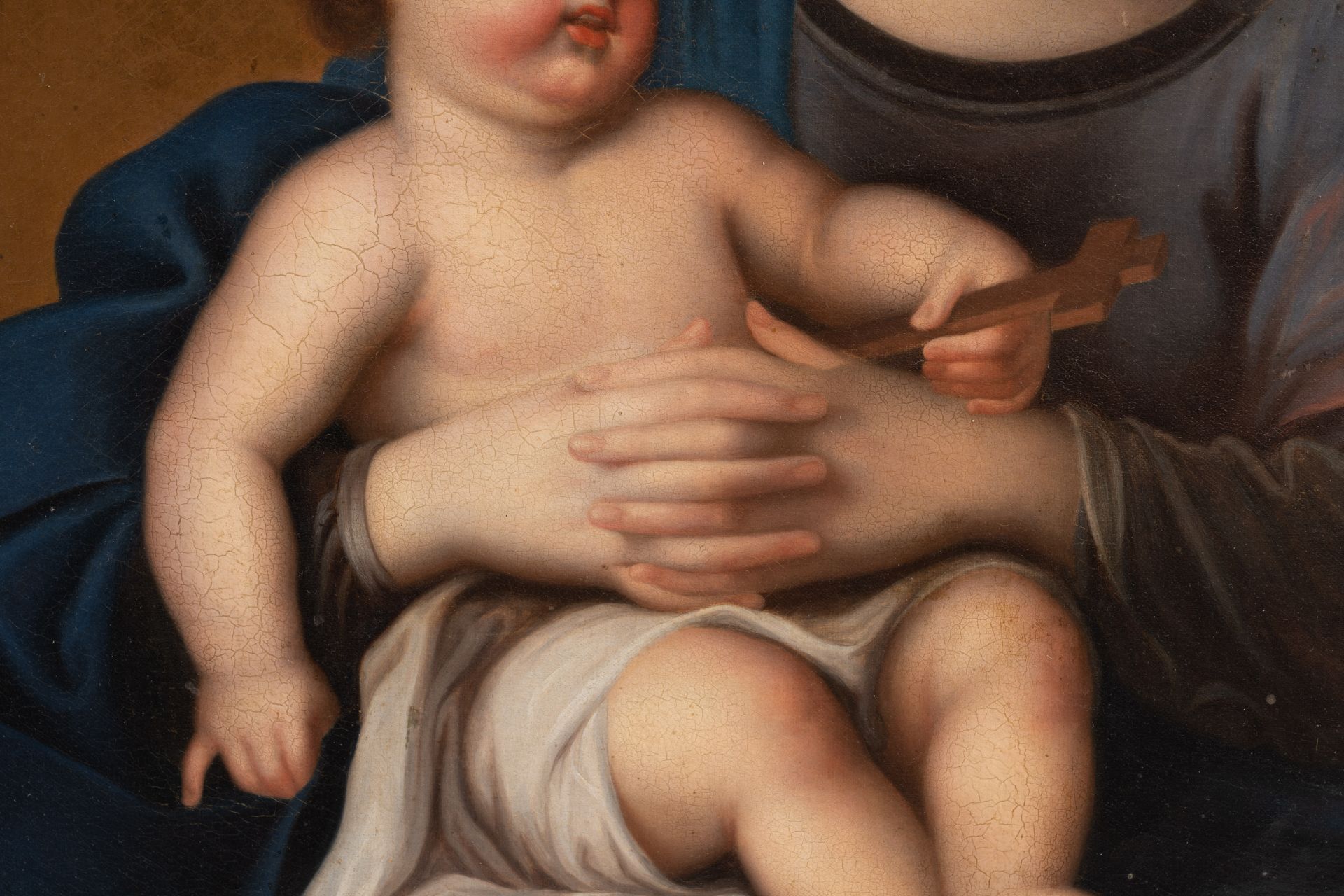 Flemish school: Madonna and Child, oil on canvas, 18th C. - Bild 3 aus 5