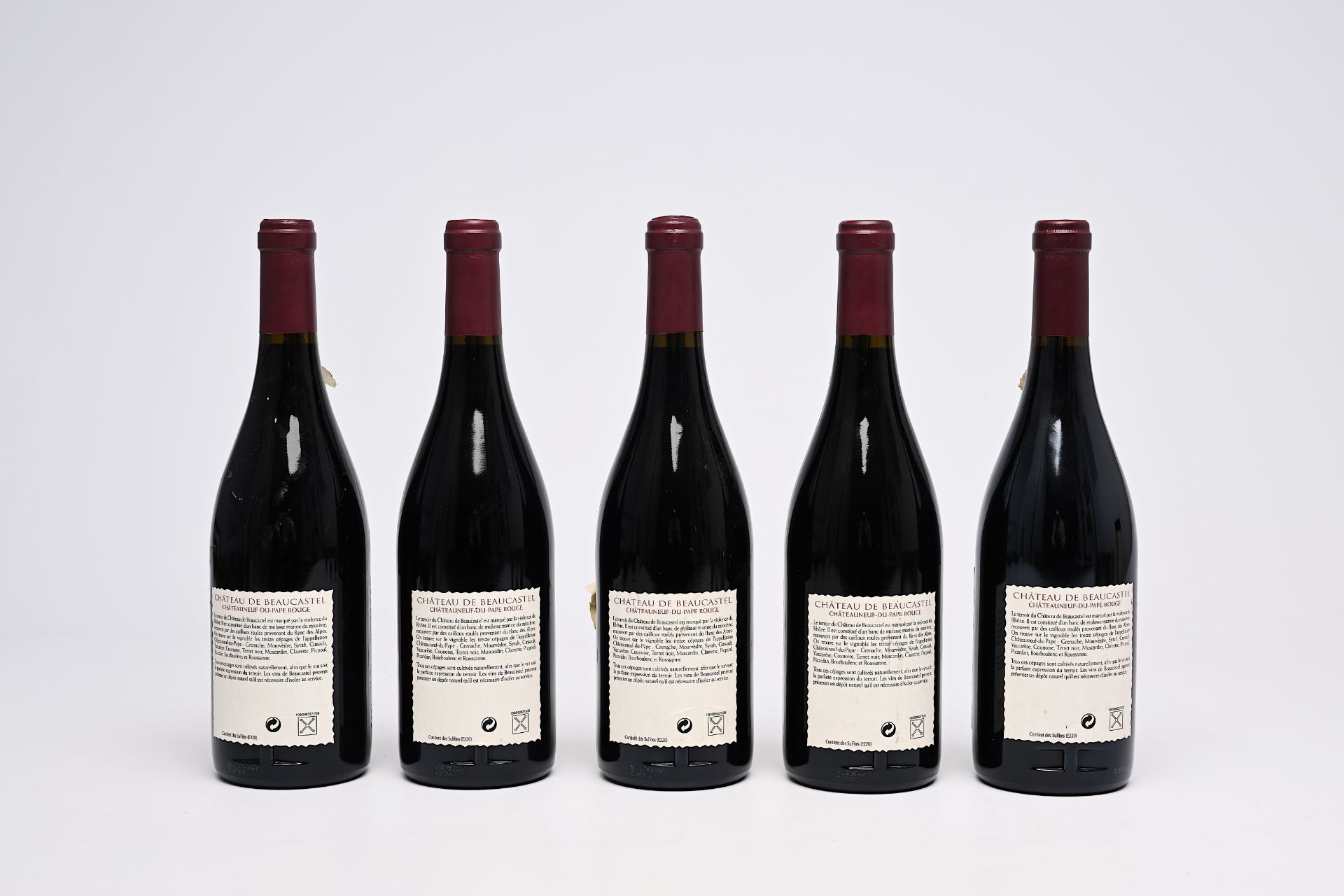 Five bottles of Chateau de Beaucastel, Chateauneuf-du-Pape, 2003 and 2004 - Image 2 of 2