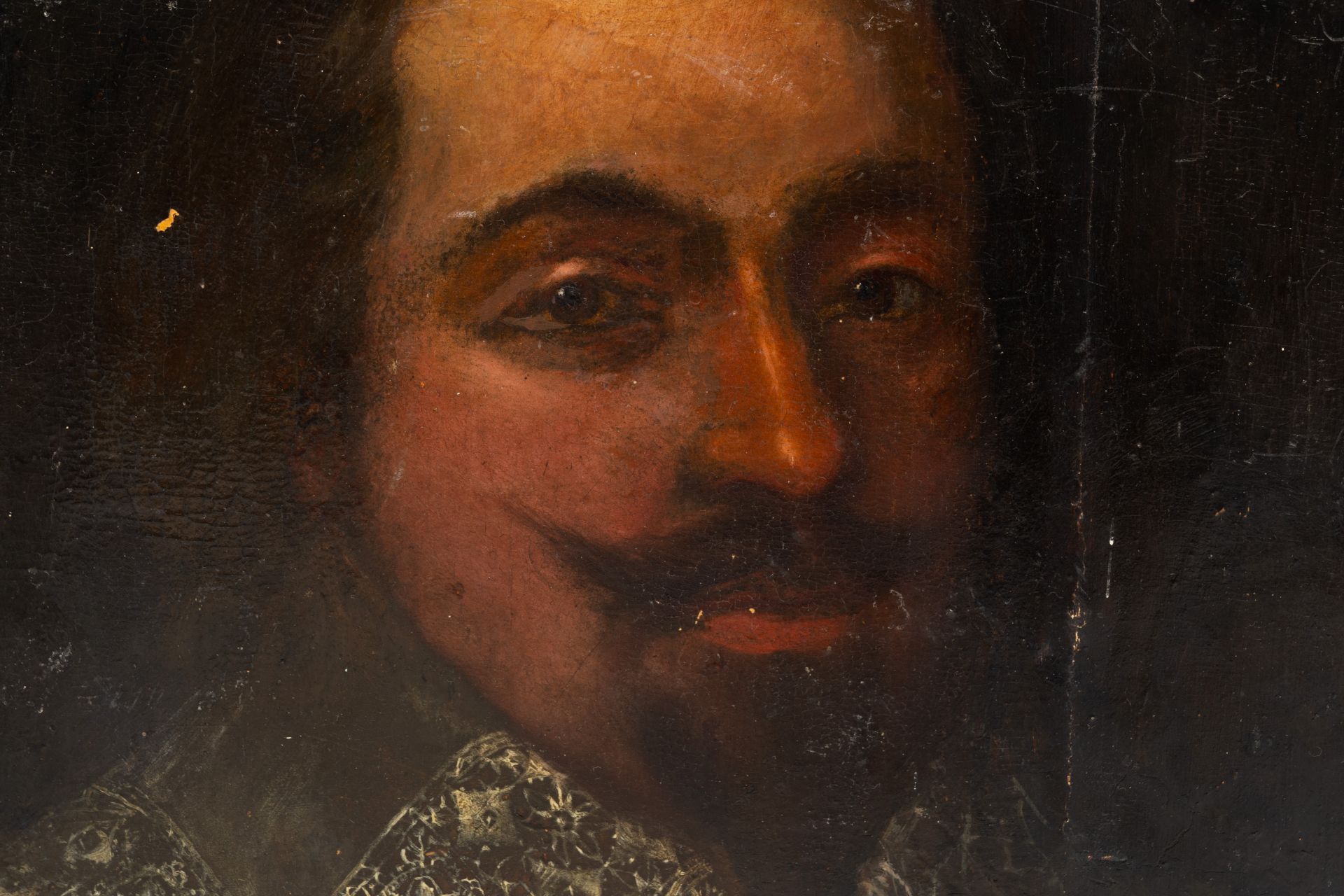 English school: Portrait of a nobleman, oil on panel, 17th C. and later - Image 4 of 4