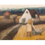 Theo Van Rintel (1936): The labor on the land, oil on canvas