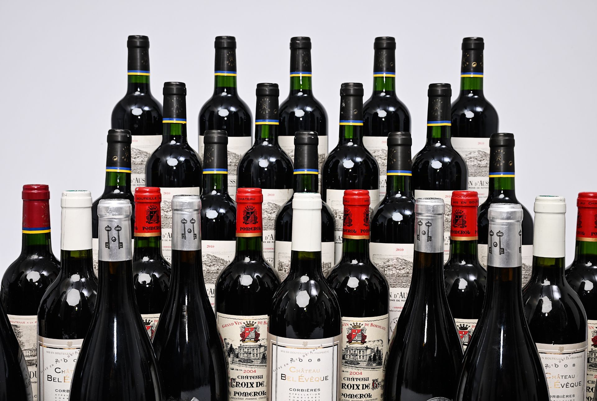 A varied collection of 33 bottles of French wine, w.o. Chateau Les Croix de Gay Pomerol, Blason d'Au - Image 3 of 6