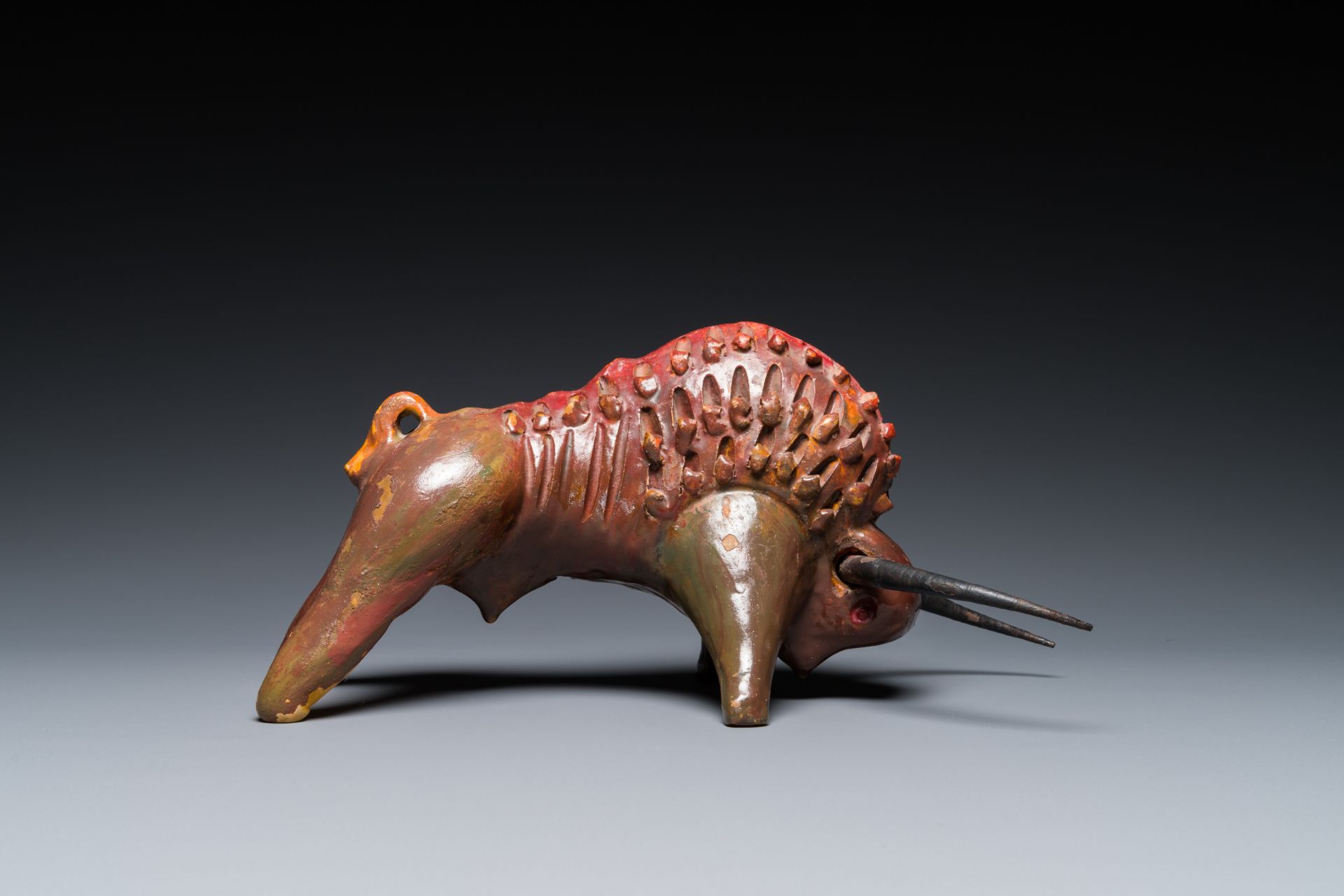 Alvino Bagni (1919-2000): A bull, patinated terracotta, 1960's - Image 6 of 9