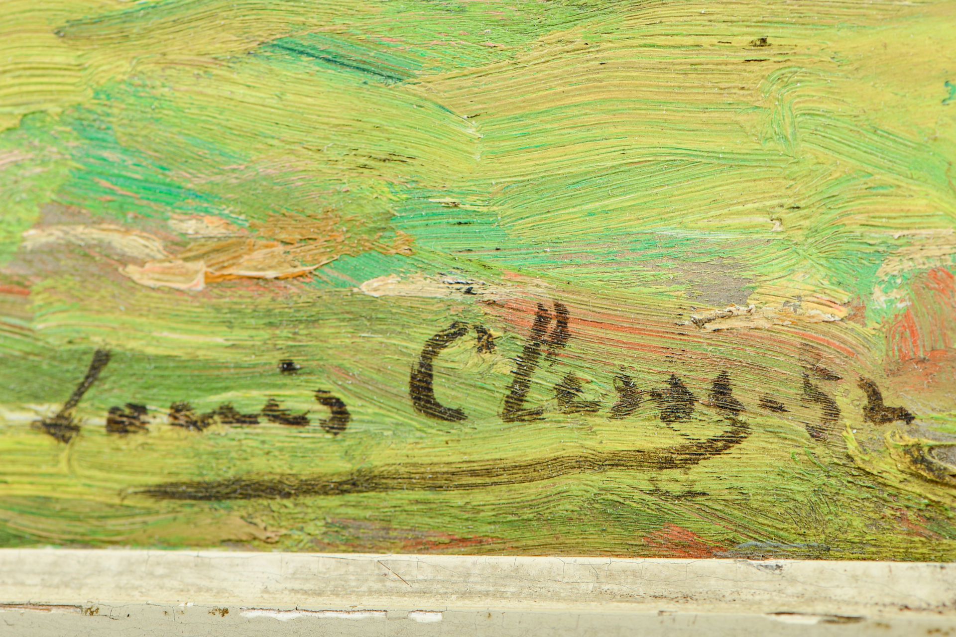 Louis Clesse (1889-1961): 'La place de Chiny', oil on board, dated (19)52 - Bild 4 aus 5